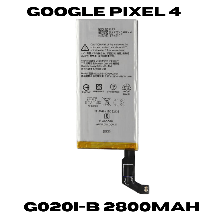 Battery Google Pixel 4 Li-ionBattery G020I-B 2800mAh Battery Google Pixel 4 Li-ionBattery G020I-B 2800mAh